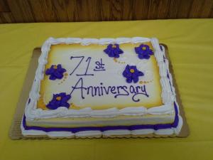 71st Anniversary cake